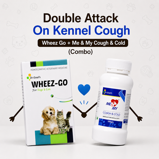 Double Attack on Kennel Cough Wheez Go + Me & My Cough & Cold (Combo)
