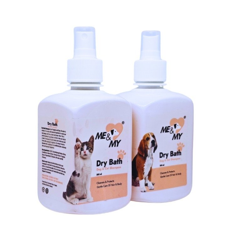 Dry Bath Pet Shampoo helps pets fresh and hygienic without water