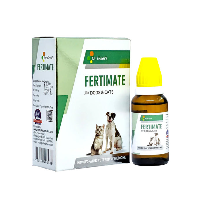 FERTIMATE DROPS is the homeopathic medicine for dogs & cats it helps in Infertility