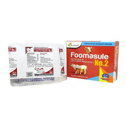 FOOMASULE No. 2 for CATTLE For Treatment of FMD