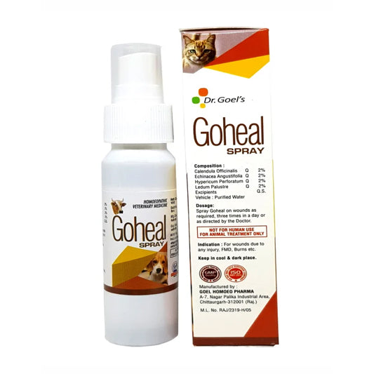 GOHEAL SPRAY For Wounds due to injury, FMD, Burns