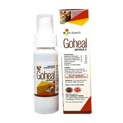 GOHEAL SPRAY For Wounds due to injury, FMD, Burns