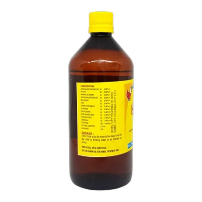 HENJAI For Healthy Chicks and Birds 450ml - It is a Growth Promoter, Liver Tonic and Product Enhancer