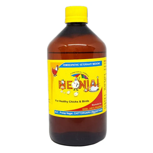 HENJAI For Healthy Chicks and Birds 450ml - It is a Growth Promoter, Liver Tonic and Product Enhancer