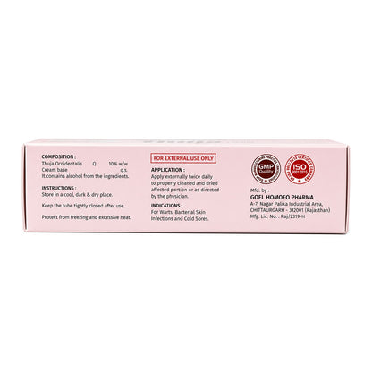 Thuja Cream 100gm | For Wart, Bacterial Skin Infection and Cold Sores