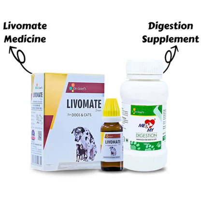 Improve Pet Gut Health Livomate + Me & My Digestion (Combo)