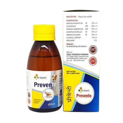 PREVENTO for Cattle – 100ml For Heat Stoke, Panting