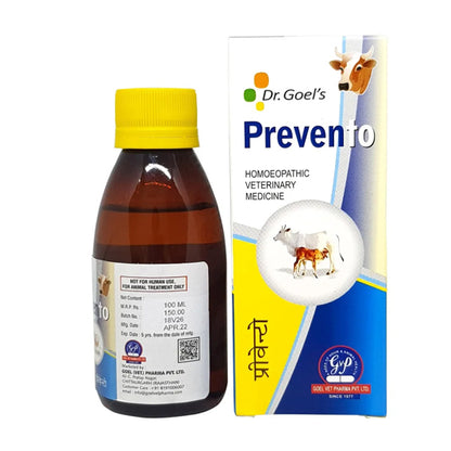 PREVENTO for Cattle – 100ml For Heat Stoke, Panting