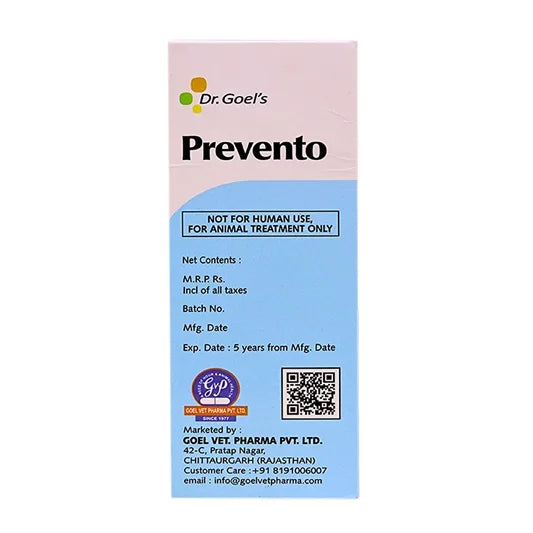 Prevento for Sheep and Goat – It Helps in Panting, Due to Sun Stroke or Excessive Cold, After foot and Mouth Disease