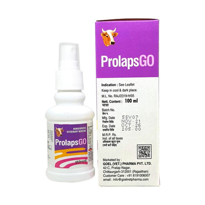 PROLAPSGO for CATTLE -100ml For Pre and Post Partum prolaps