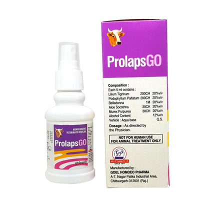 PROLAPSGO for CATTLE -100ml For Pre and Post Partum prolaps