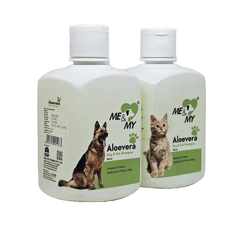 Super Protection For Skin And Fur Dermisule + Skin & Coat + Ticks & Flea Shampoo + Aloevera Shampoo + Anti Dandruff Shampoo (Combo)