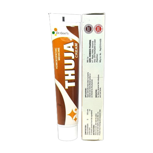 Thuja Cream (Combo of 2) 25gm | For Wart, Bacterial Skin Infection and Cold Sores