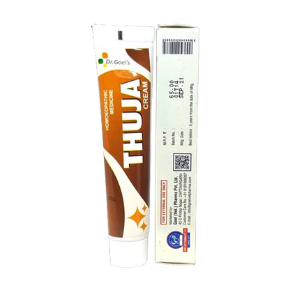 Thuja Cream (Combo of 2) 25gm | For Wart, Bacterial Skin Infection and Cold Sores