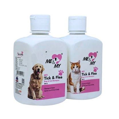 Anti Ticks and Flea Pet Shampoo helps to keep free from Ticks, Lice, Flea, Mites