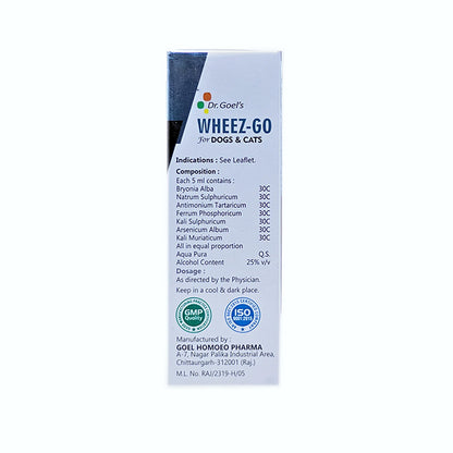 WHEEZ-GO for Pet 30ml For Cough and Cold