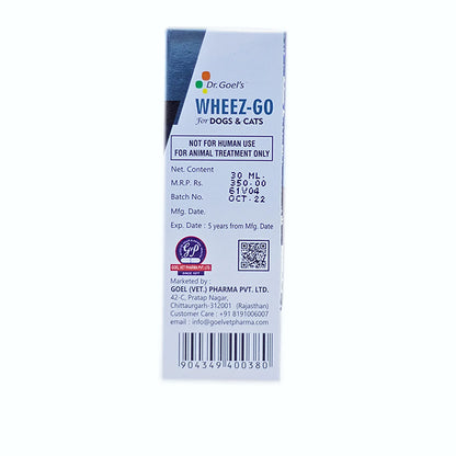 WHEEZ-GO for Pet 30ml For Cough and Cold