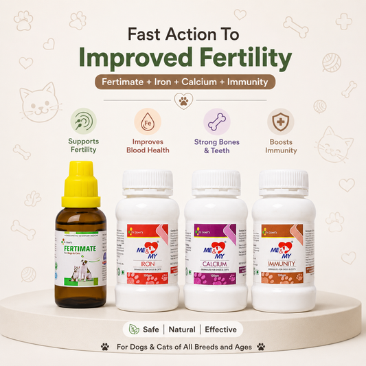 Fast Action To Improved Fertility Fertimate + Iron + Calcium + Immunity (Combo)