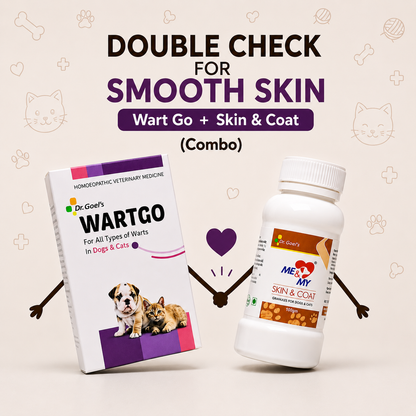 ⁠ Double Check For Smooth Skin Wart Go + Skin & Coat (Combo)