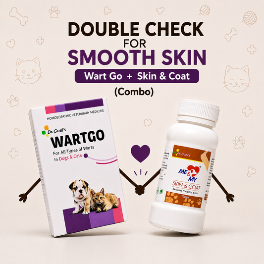 ⁠ Double Check For Smooth Skin Wart Go + Skin & Coat (Combo)