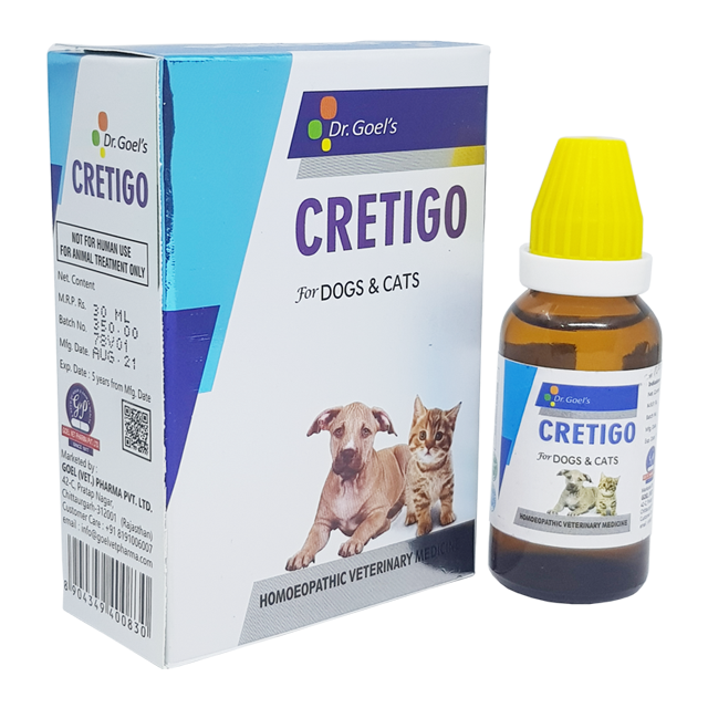 CRETIGO DROPS for PETS 30ML For Kidney Impairment - Goel Vet Pharma Pvt.  Ltd.